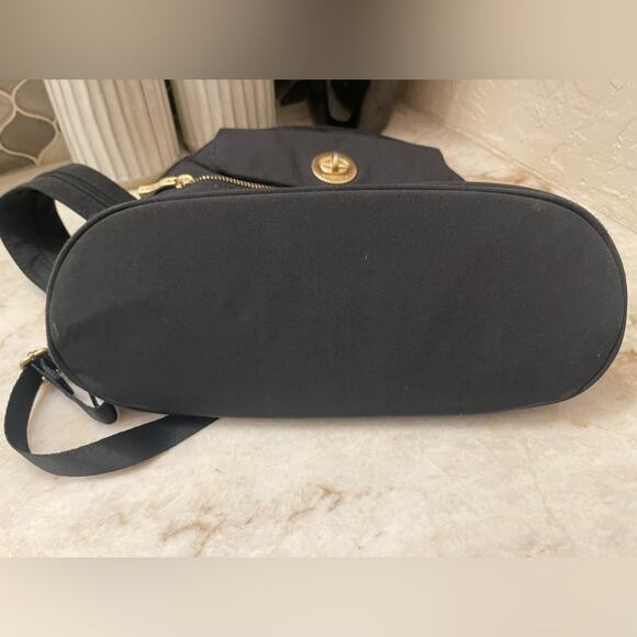 Baggallini Naples convertible Black Backpack with Gold Details main image 9